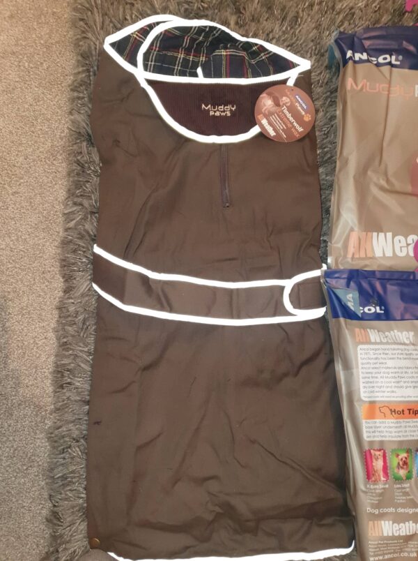 Ancol Chocolate Timberwolf Wax Waterproof Coat